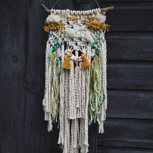 Handmade Macrame & Wool Wall Hanging